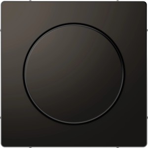 Merten Dimmerabdeckung System Design in Anthrazit, Drehknopf für Dimmer.