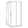 AICA Duschkabine Eckeinstieg, 110x110cm, mit Schiebetür und 6mm Nano ESG Sicherheitsglas.