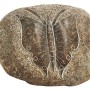 Kobolo Dekostein BUTTERFLY aus Naturstein mit Schmetterlingsgravur für den Garten.