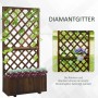 Outsunny Garten-Bett Tannenholz Braun 72,5L x 31,5B x 149,5H cm_4