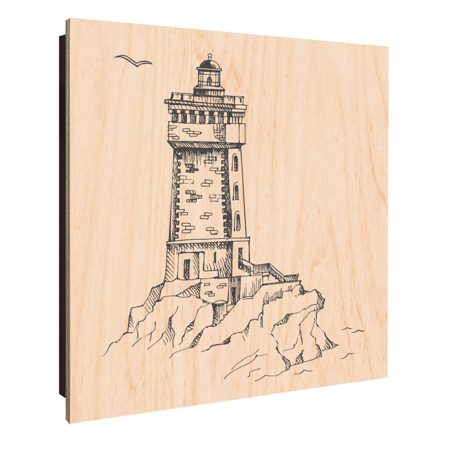 Banjado Großer Schlüsselkasten Holz 30x30cm Schwarz Scharnier Links 50 Hake günstig online kaufen