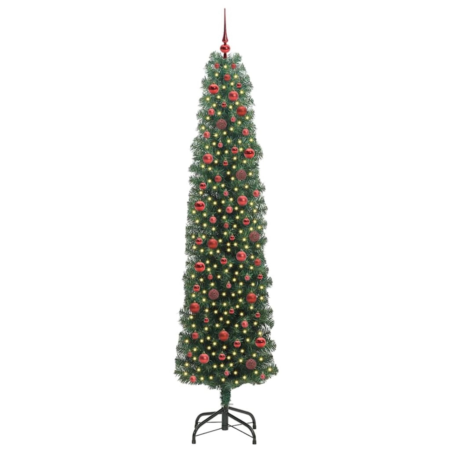 vidaXL Künstlicher Weihnachtsbaum mit 300 LEDs mit Ständer Grün 240 cm 3394969