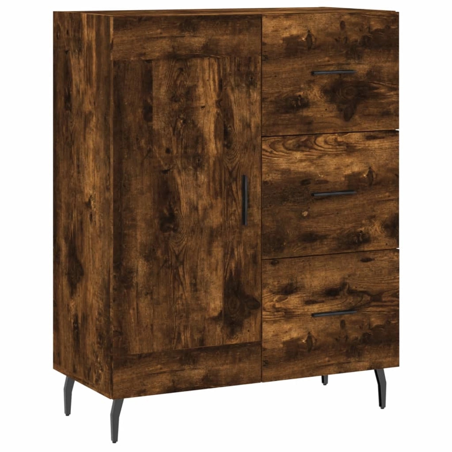 vidaXL Sideboard Räuchereiche 69,5x34x90 cm Holzwerkstoff 830281 günstig online kaufen