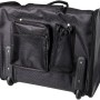 Schwarzer Trixie Trolley Elegance für Hunde, mit Rollen, Teleskopgriff und Zusatzfächern.
