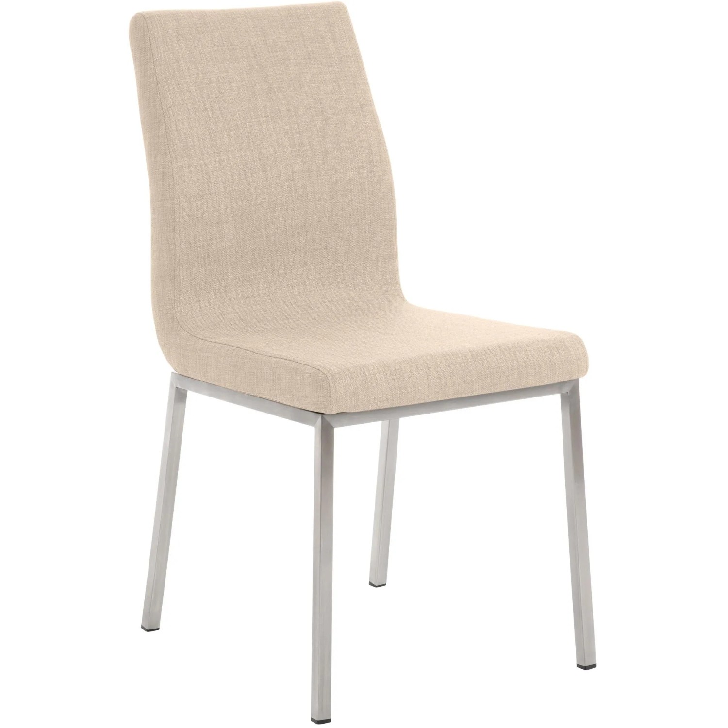 DELUKE Esszimmerstuhl TUTOR Stoff Creme 40x50x88cm Essstühle Esszimmerstühle Küchenstühle Wohnzimmerstühle
