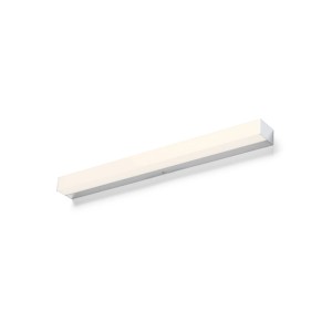Rendl LED Wandleuchte Levia 60 Chrom. Rechteckige Badleuchte aus Metall, IP44 Schutz.