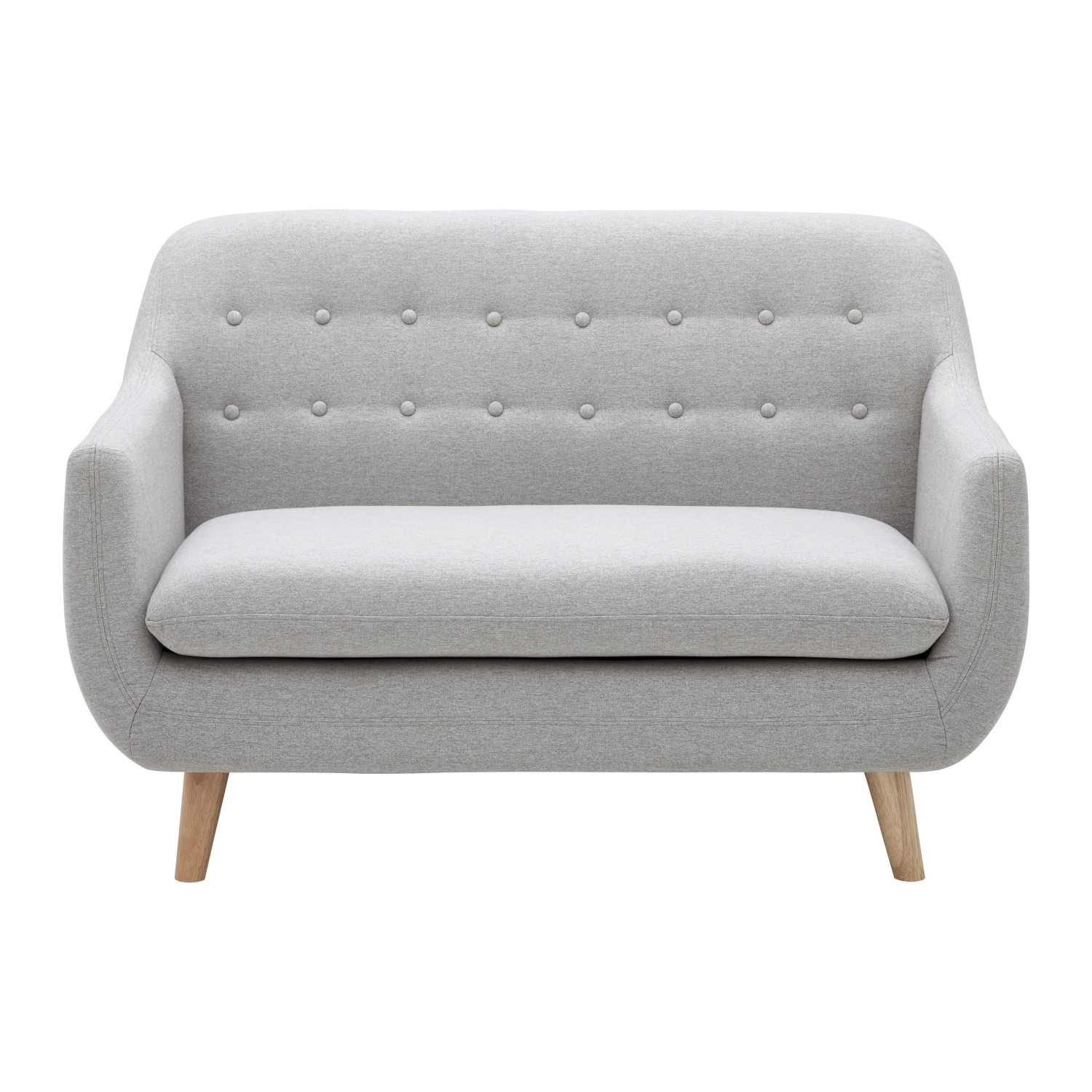 Bessagi Home Sofa Dilly Hellgrau Leinenoptik