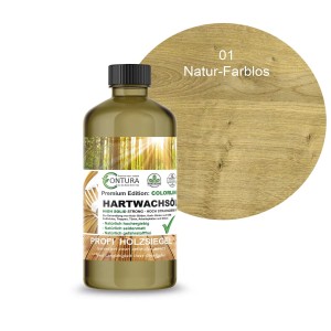 Contura Hartwachsöl Colorline Farblos, 250ml Flasche. Holzöl für Parkett, Dielen und Möbel.