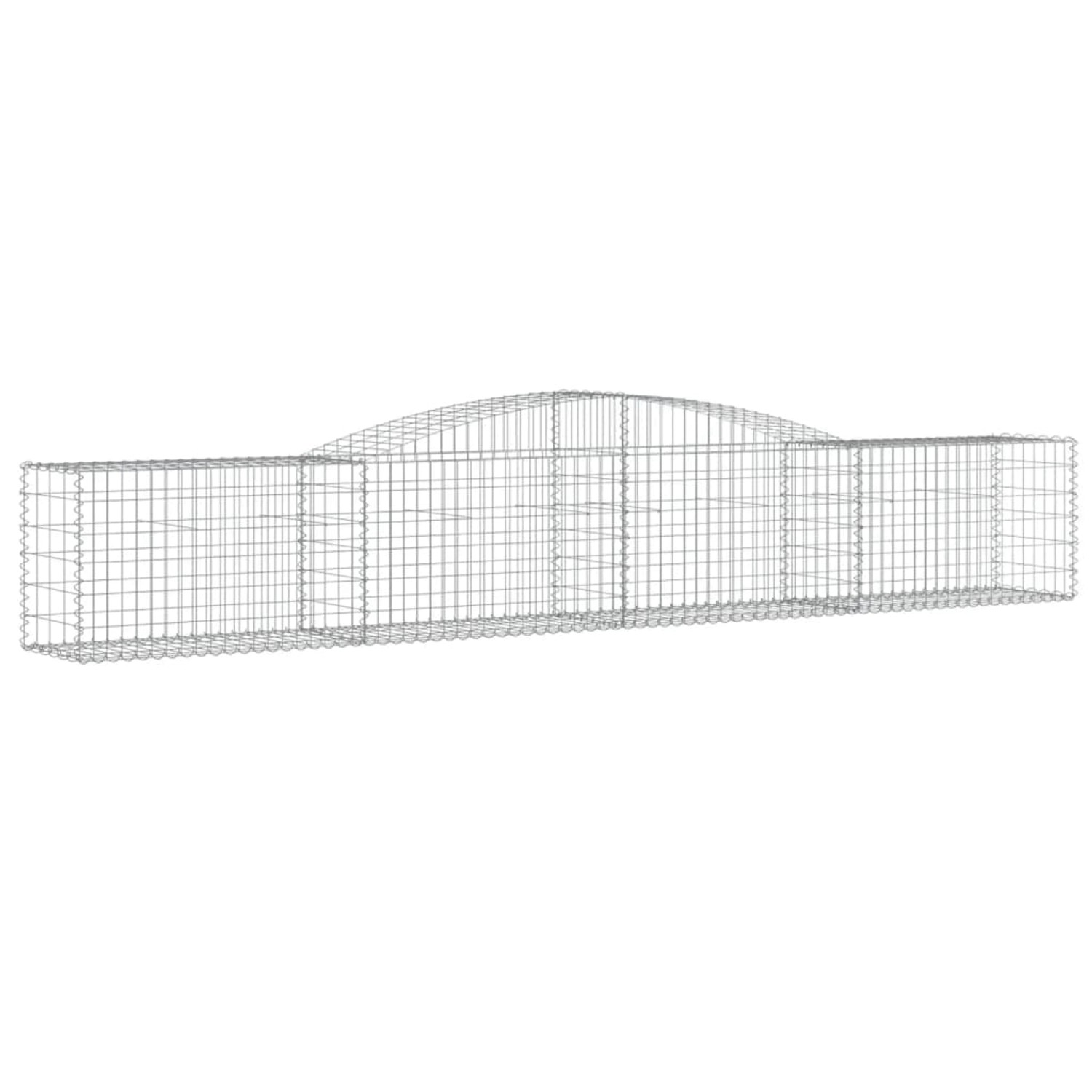vidaXL Gabionen mit Hochbogen 4 Stk 400x50x60/80cm Eisen 1635390