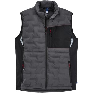 Scheibler Steppweste Professional in Grau-Schwarz, Größe XXXL. Arbeitskleidung mit Reflektoren und Taschen.