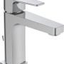 Ideal Standard Cerafine D Waschtischarmatur H105, Chrom, mit Zugknopf-Ablaufgarnitur.