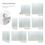 Tulup Herdabdeckplatte Glasherdabdeckplatte 60x52 cm Rechteckig Herdabdeckplatte Ceranfeld Schutz Herdabdeckplatte Halbtransparent_4