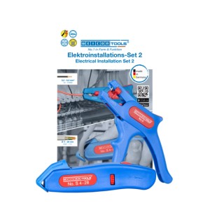 WEICON Elektroinstallations-Set 2: Abisolierzange No. 5 und Kabelmesser No. S 4-28.