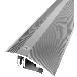 Parkettfreund Ausgleichsprofil PF 886, silbernes Übergangsprofil für Bodenhöhen von 7-23 mm.