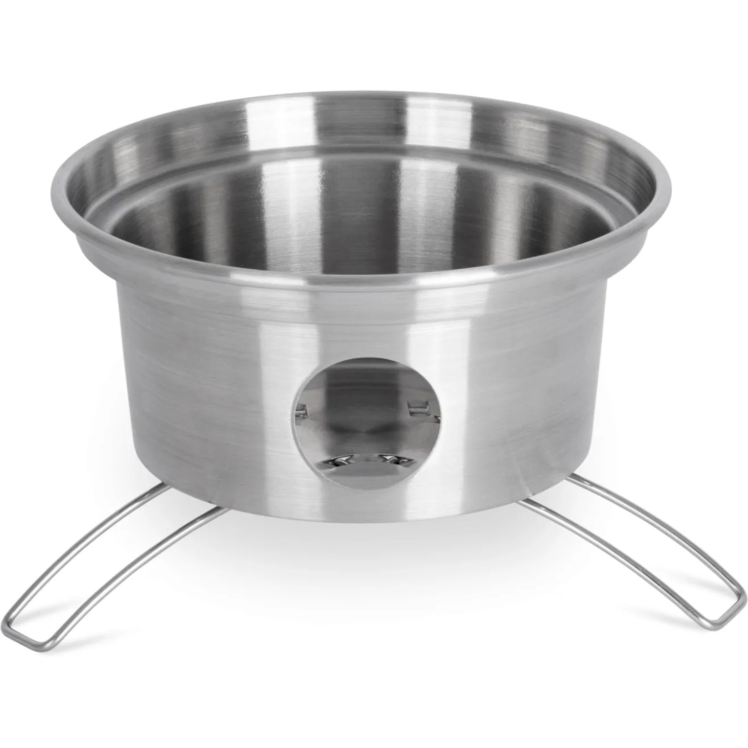 Petromax Feuerkanne Edelstahl 1,5 l: Feuerschale mit Füßen für Grillutensilien.