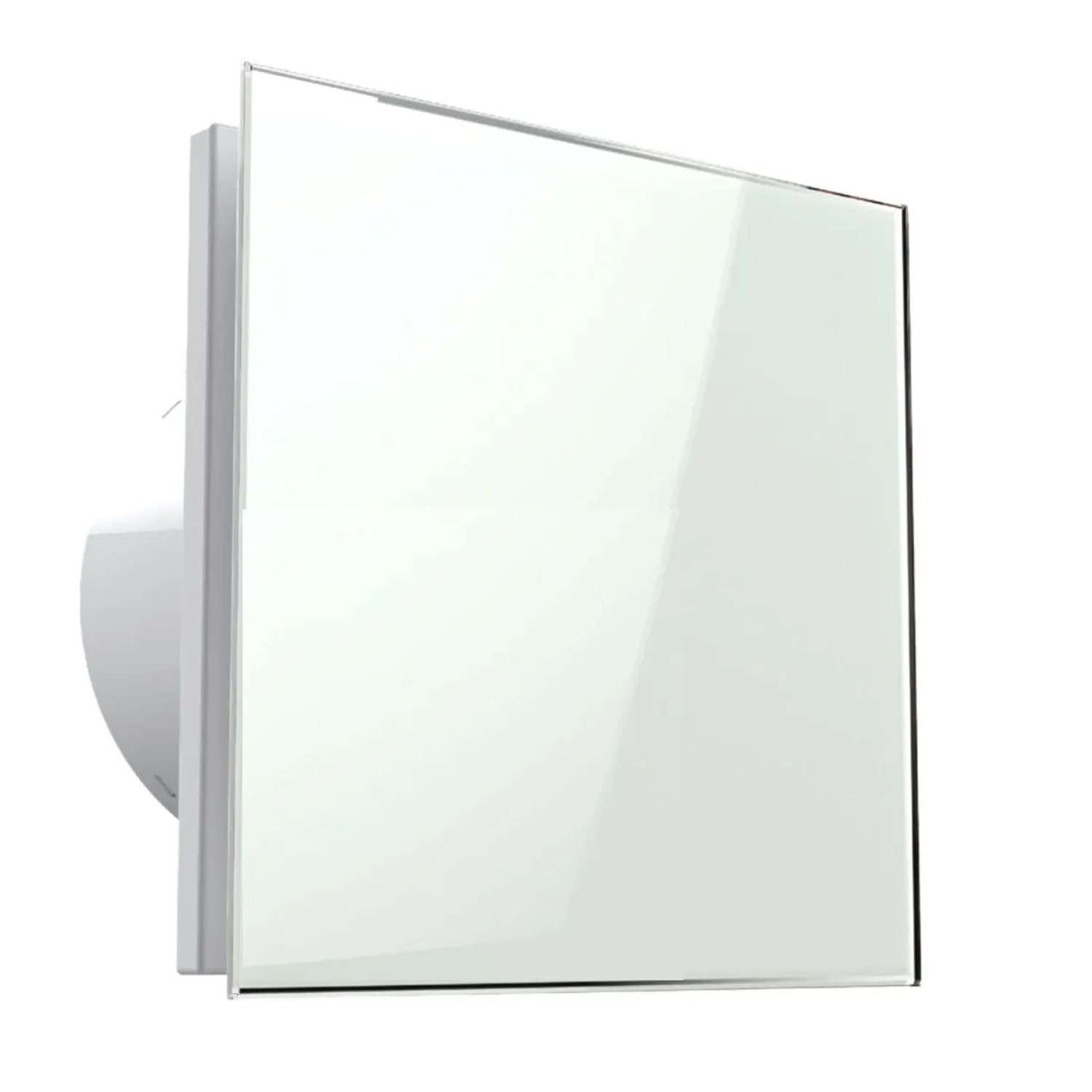 VLANO Badlüfter EOS 125 H WH mit Glasfront Feuchtigkeitssensor & Timer