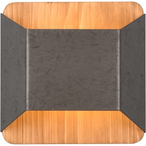 Trio LED-Wandleuchte Arino, Nickel antik/Holz, 4,3W, warmweiß, für Wohn- und Schlafzimmer.