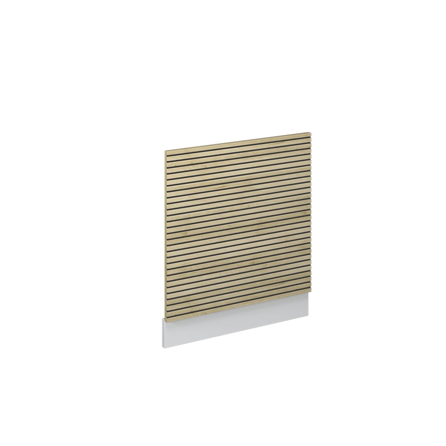 Vicco Geschirrspülblende Fame-Line Eiche Paneel 60 cm mit Weiß Korpus