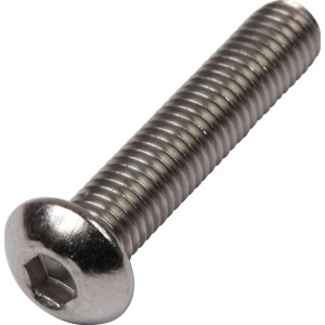Edelstahlschraube mit Innensechskant zur Mattenmontage im Zaunbau.