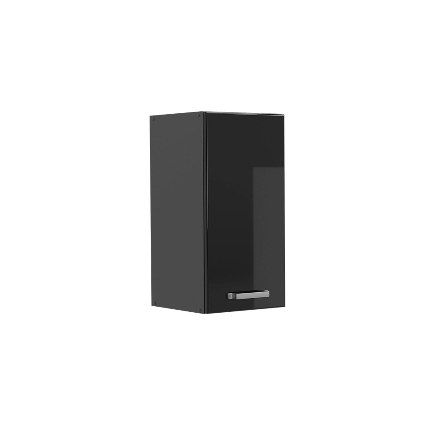 Vicco Hängeschrank R-Line Hängender Küchenschrank Schwarz Hochglanz/Anthrazit 30 cm
