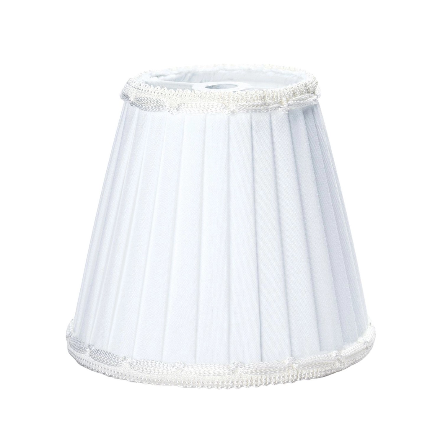 Orion Lightstyle Aufsetzschirm Kronleuchter Seide Lampenschirm Weiß günstig online kaufen