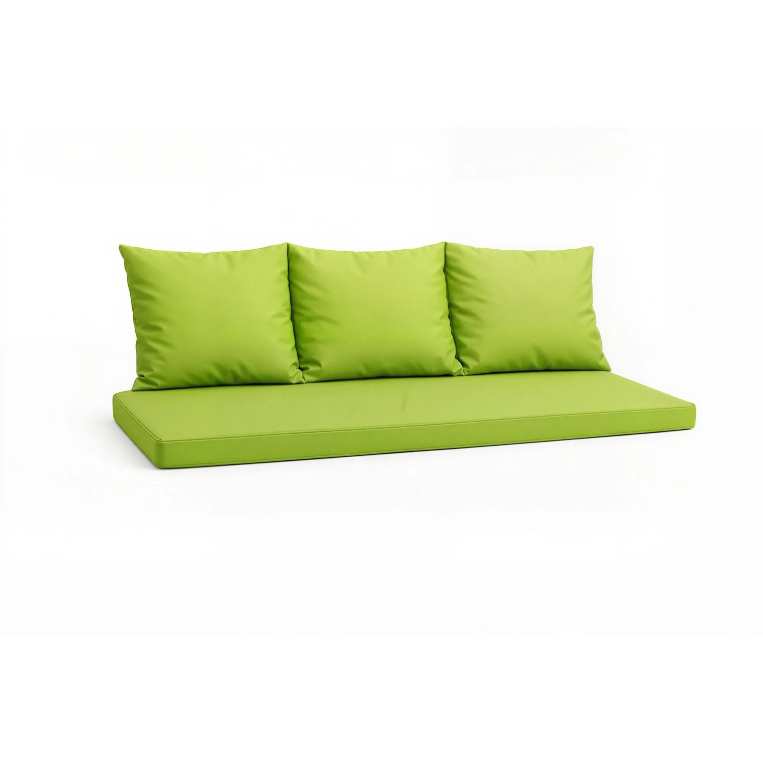 Setgarden Mix-Techno Gartenkissen Für Polyrattan Möbel 150×50×50 cm – Kissen Für 3 Sitzer Gartensofa 1tlg Lemon