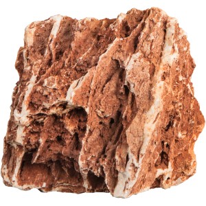 Sera Aquarienstein Rock Grand Canyon L, rot-brauner Dekostein mit zerklüfteter Oberfläche.