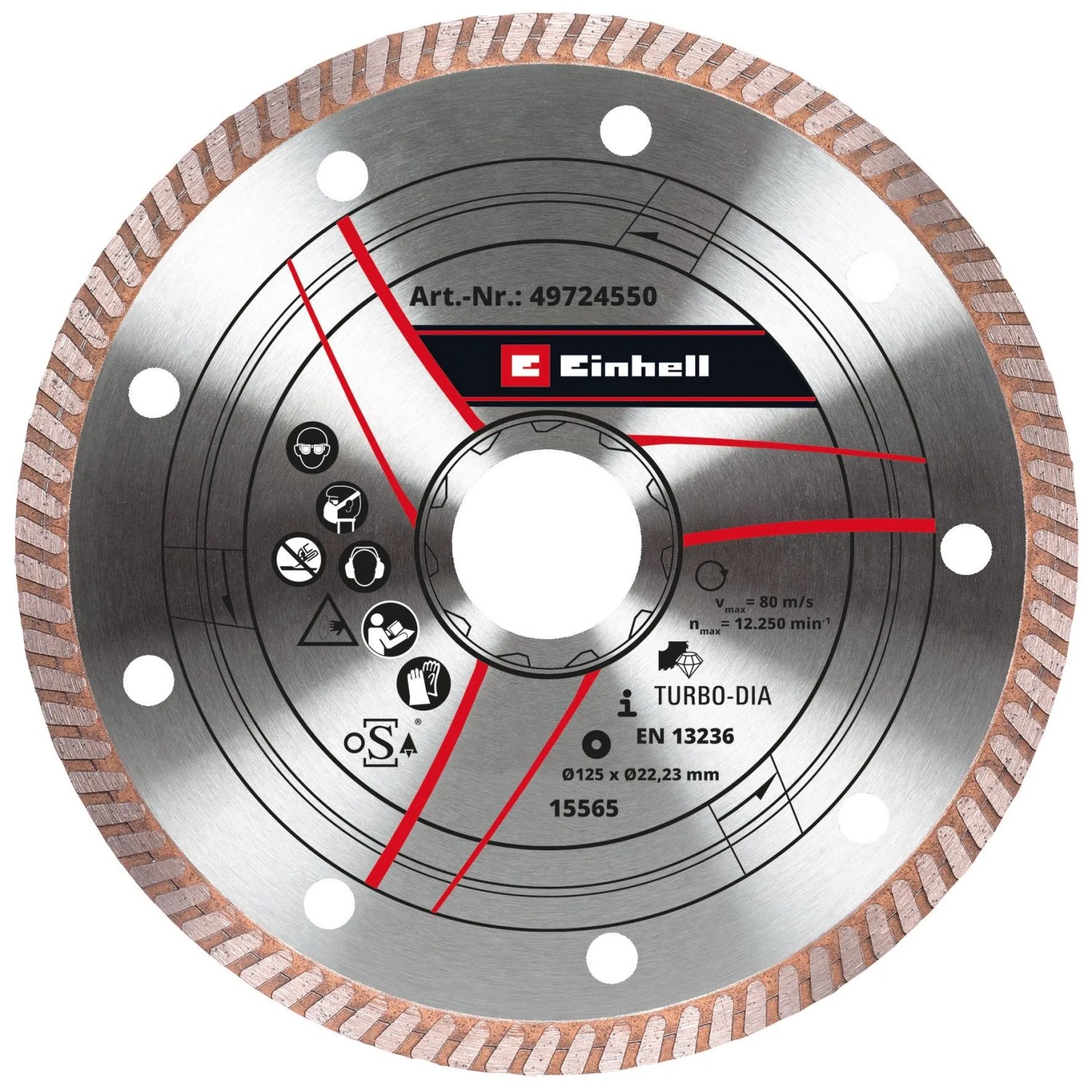 Einhell Original Diamant-Trennscheibe Turborand Ø 125