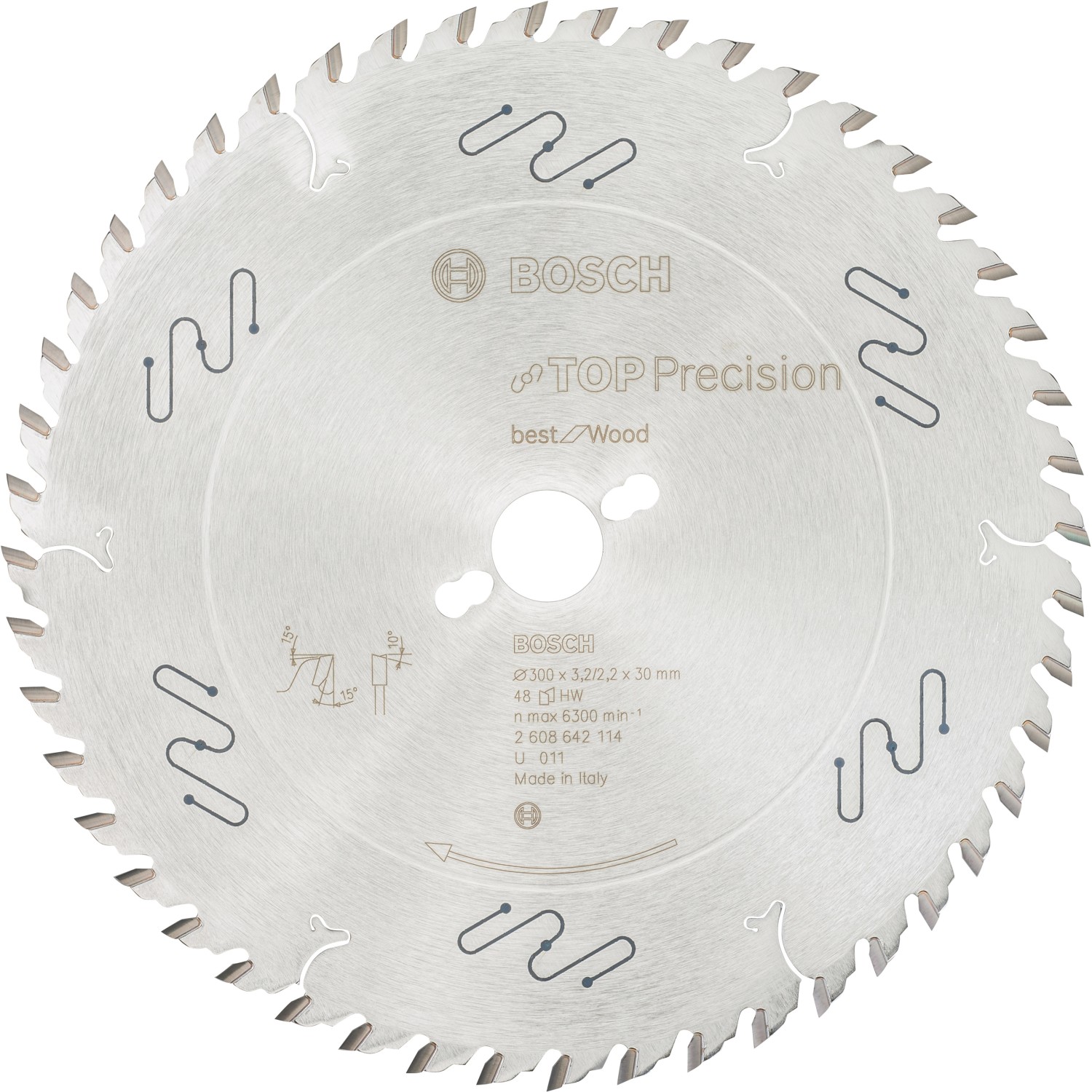 Bosch Kreissägeblatt Top Precision Best for Wood 300 x 30 x 3,2 mm 48 Zähne günstig online kaufen