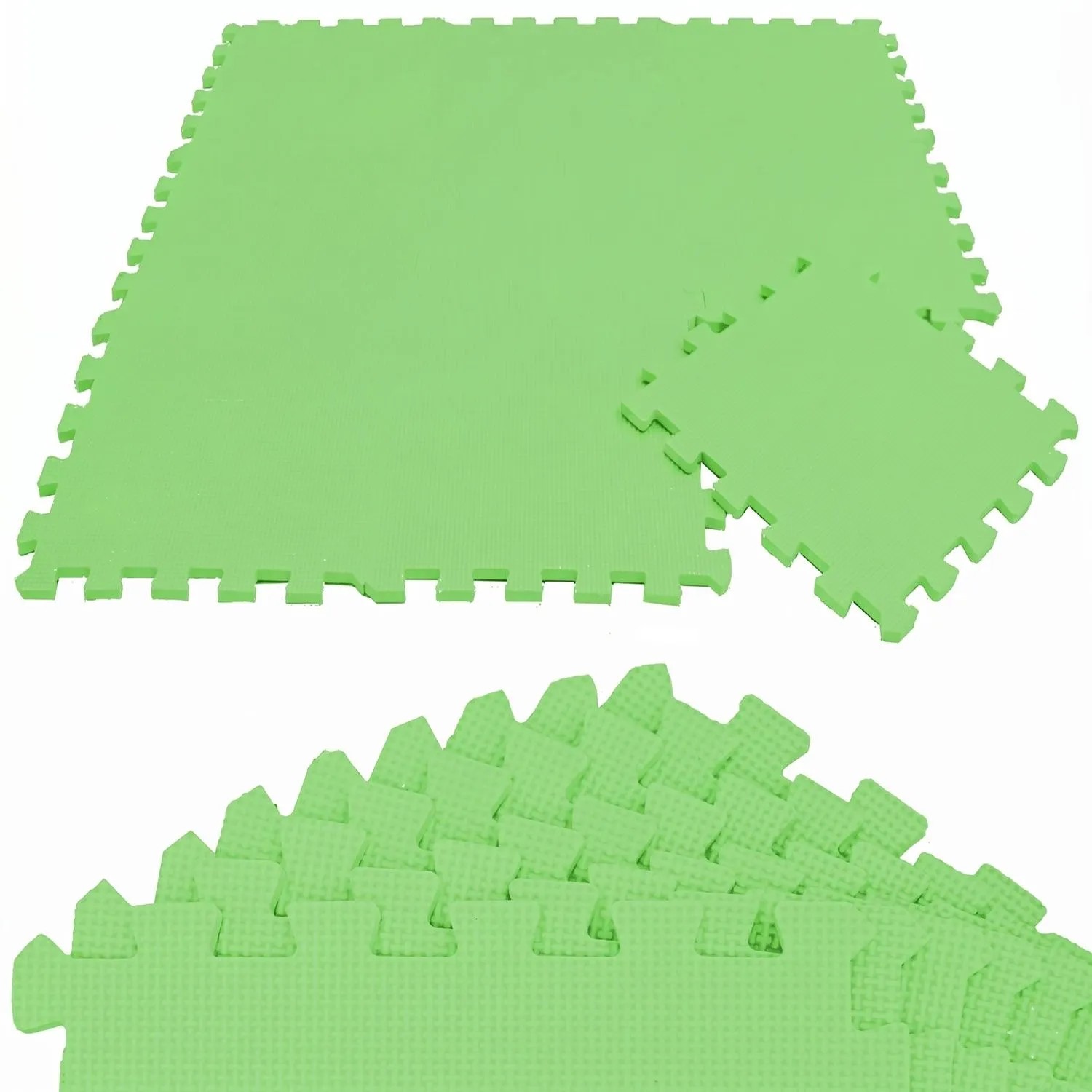 LittleTom Baby & Kinder Puzzlematte 30 x 30 cm 9 Stück  Grün