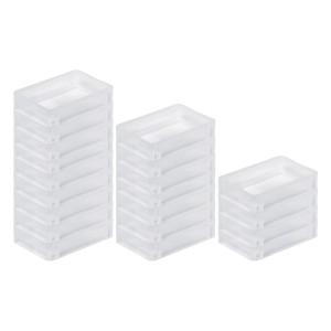 SparSet: Transparente Eurobehälter BasicLine, 20 Stück, 7x20x30cm, 2,9 Liter, Euroboxen für Lagerung und Transport.