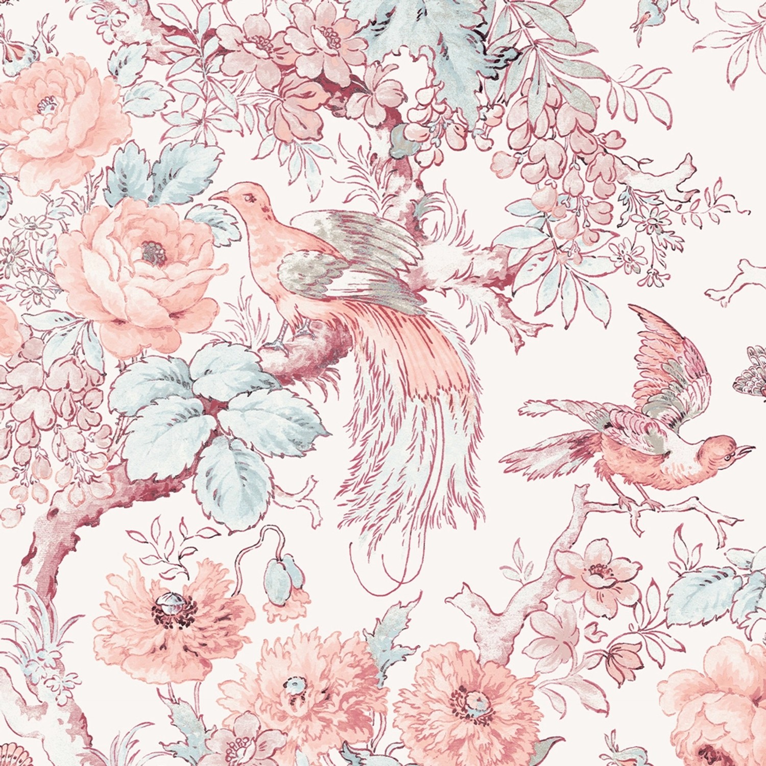 Laura Ashley Vliestapete Birtle Blush 10,05 x 0,52 m günstig online kaufen