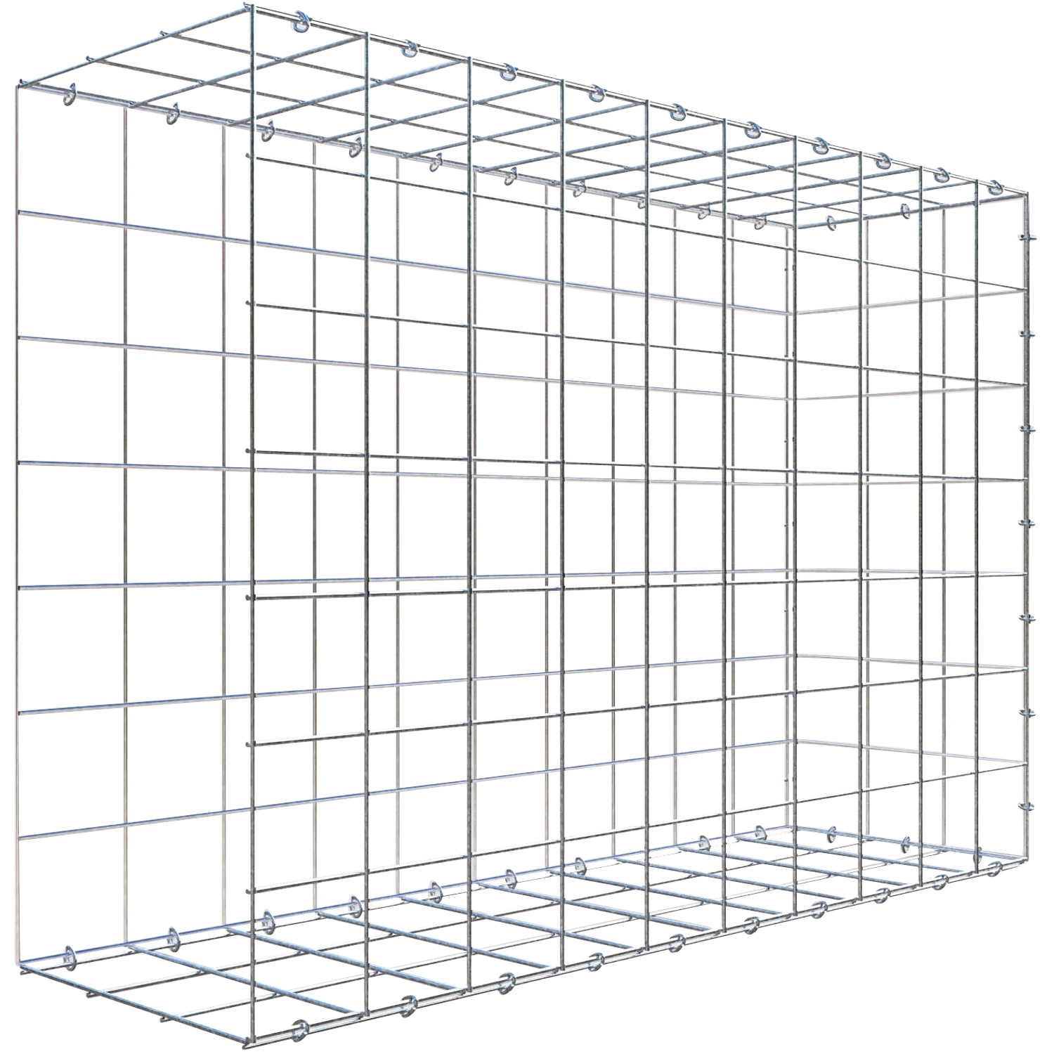 Thumbnail - Gabiona C-Ring-Gabione-Anbaukorb Typ 2 70 x 100 x 30 cm Maschenw 10 x 10 cm