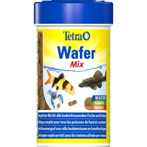 Tetra Wafer Mix 100ml: Premium Flockenfutter für Bodenfische und Krebse im Aquarium.