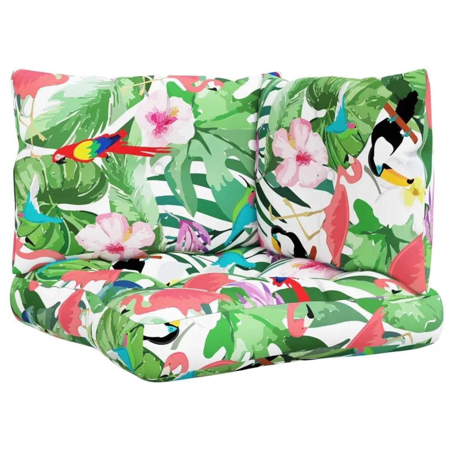 vidaXL Palettenkissen 3 Stk Mehrfarbig Oxford-Gewebe 360873