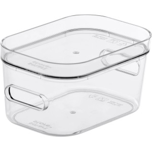 Transparente SmartStore Aufbewahrungsbox Compact Clear XS für Bad oder Büro.