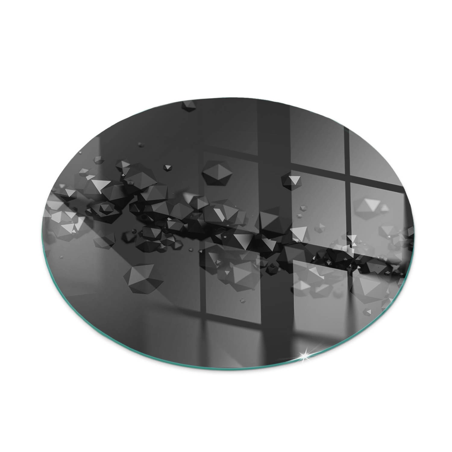 Tulup Glasplatte für Kamin Abstrakte Wolke aus Feststoffen Kamin Glasplatte günstig online kaufen