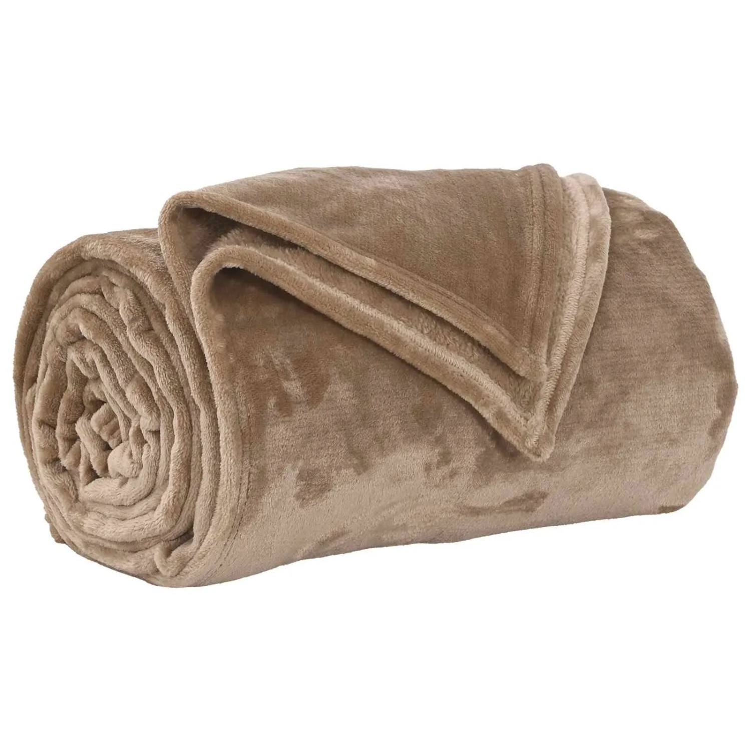 vidaXL Überwurfdecke Kamel 130 x 150 cm Fleece 42016761