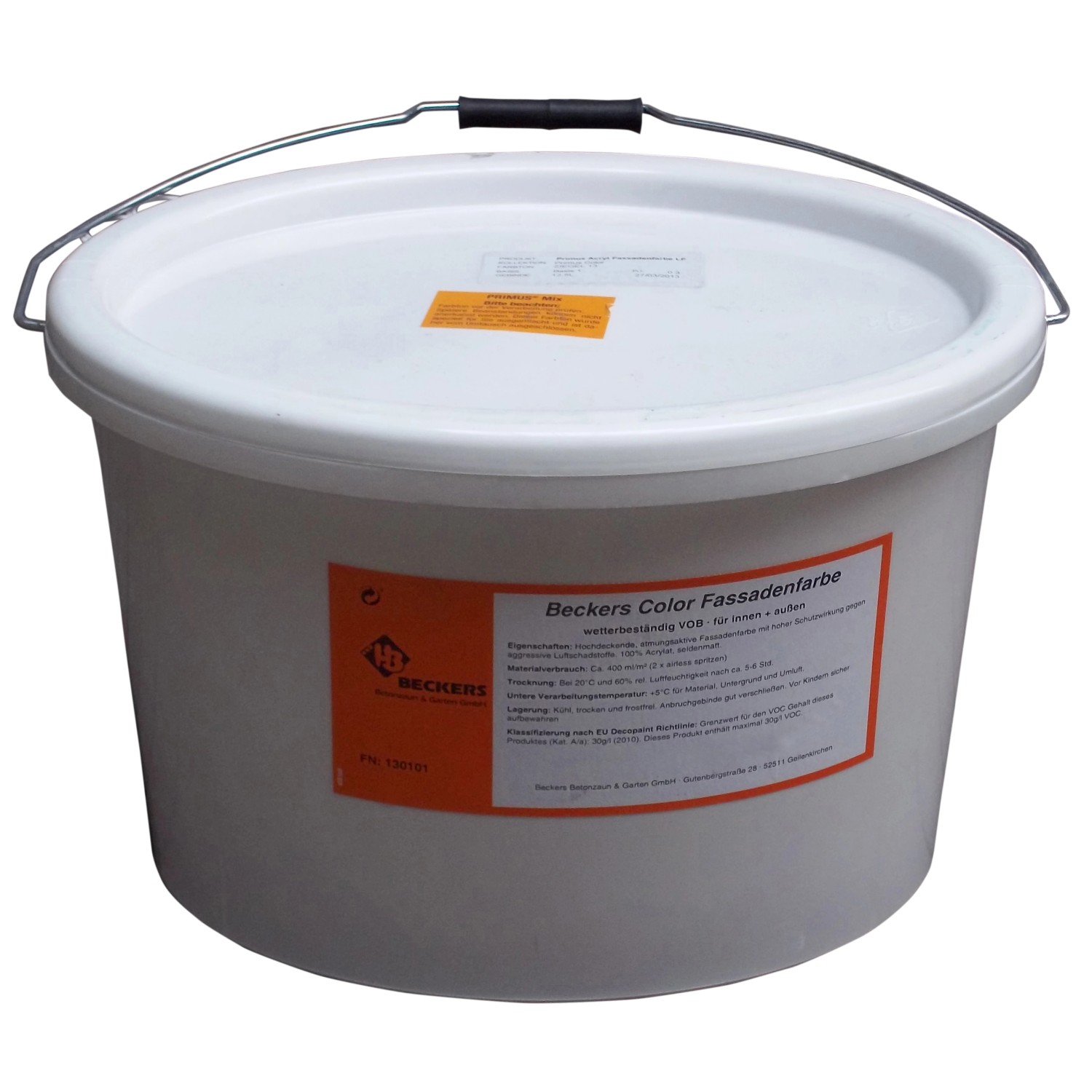 Beckers Betonzaun Acrylfarbe 12,5 l Perlweiß günstig online kaufen