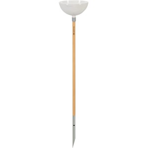 Gardena ClickUp! Pflanzschale auf Holzstiel, weiß, für Garten & Beet.