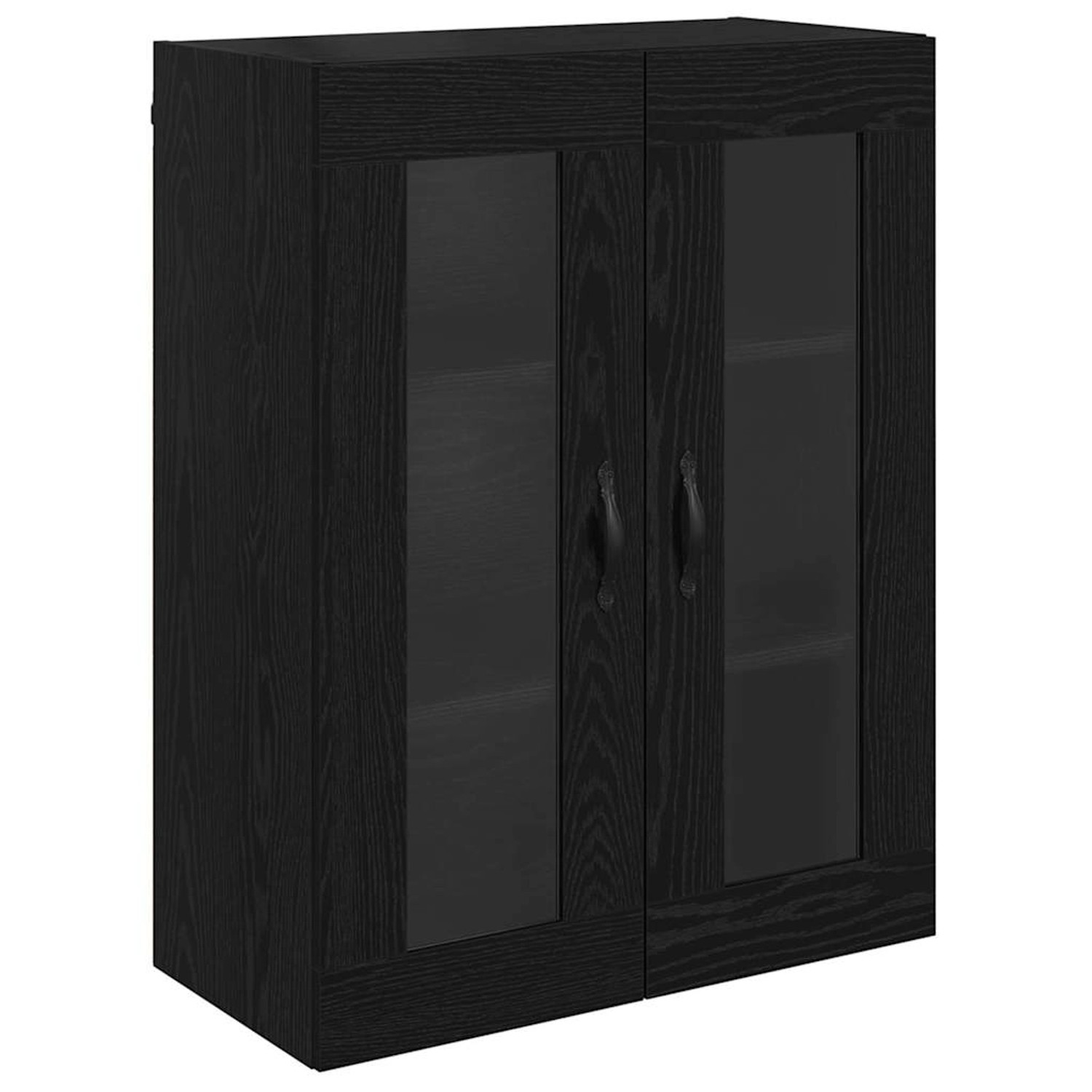 vidaXL Wandschrank Schwarz Eichen-Optik 69,5 x 34 x 90 cm 882746 günstig online kaufen
