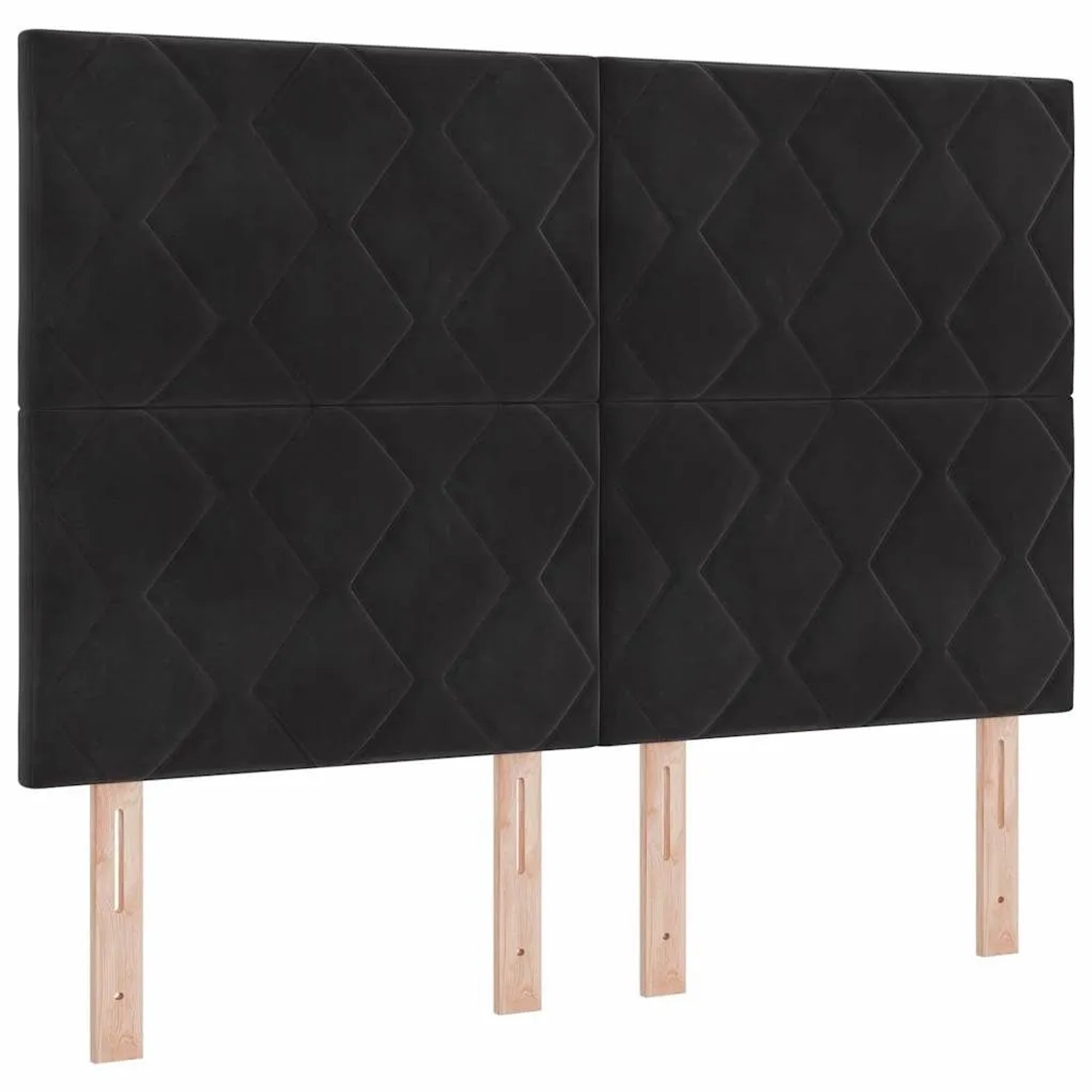 vidaXL LED Kopfteil Schwarz 144 cm Kunstleder 3338523