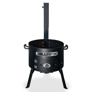 Grillpeter Utschak Asamat Ø50 cm mit Abzugsrohr Feuerofen für Kazan 22 Liter