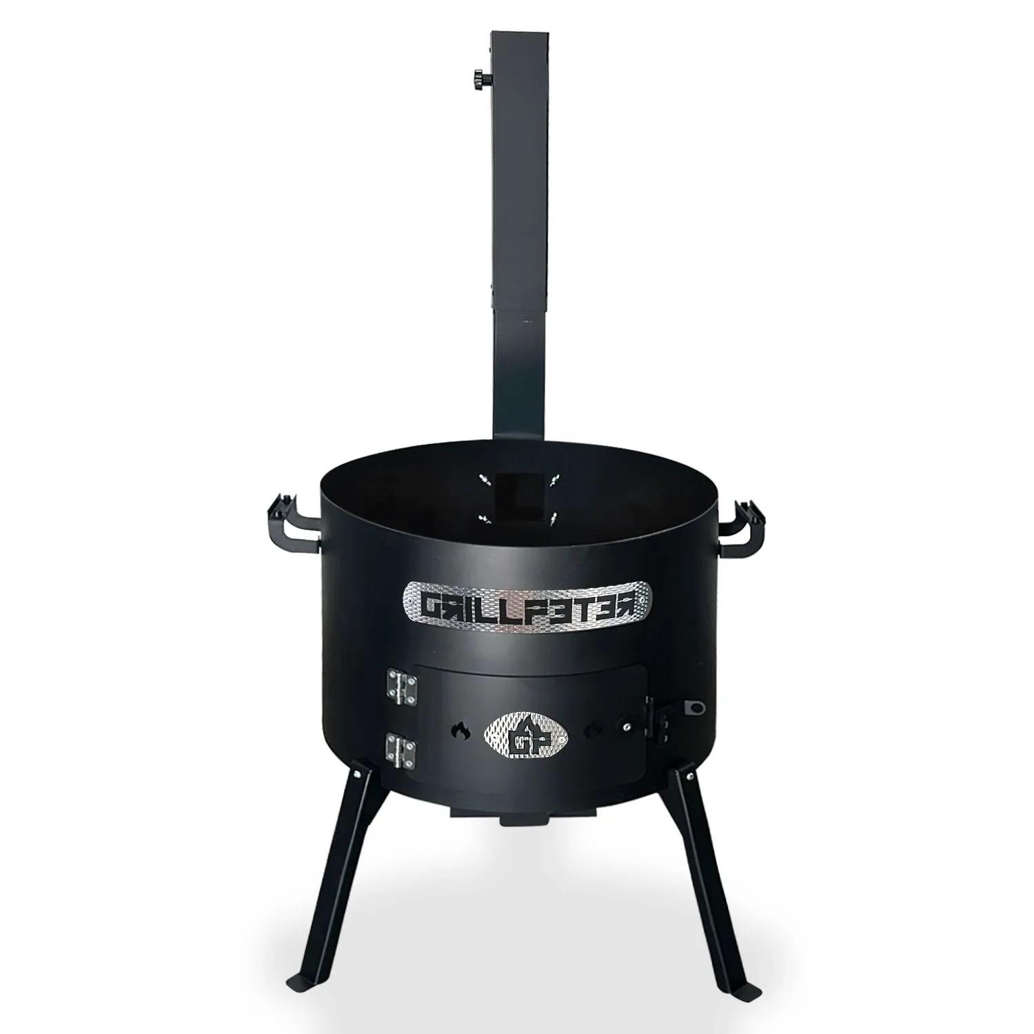 Grillpeter Utschak Asamat Ø50 cm mit Abzugsrohr Feuerofen für Kazan 22 Liter