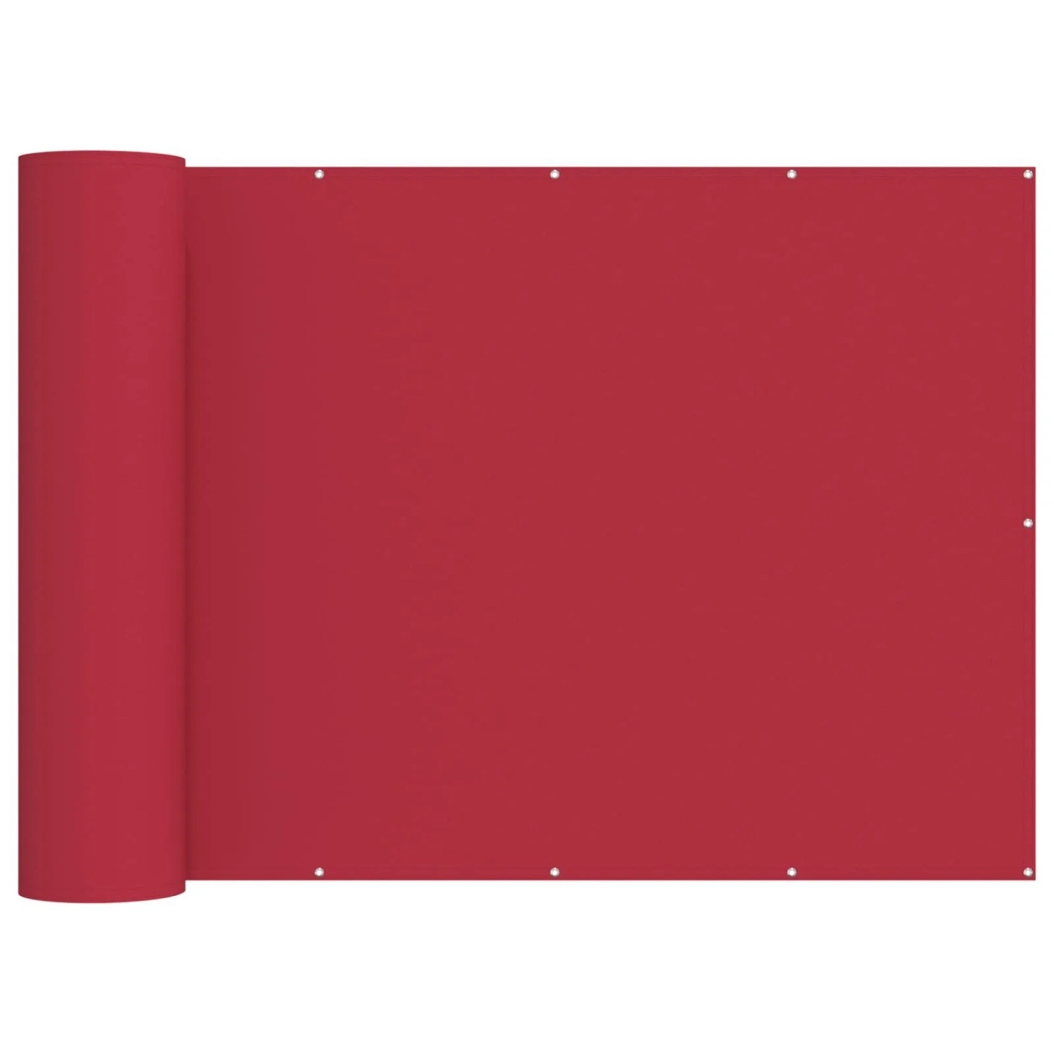 vidaXL Balkon Sichtschutz 200 x 600 cm Stoff mit PU-Beschichtung Rot 42036634