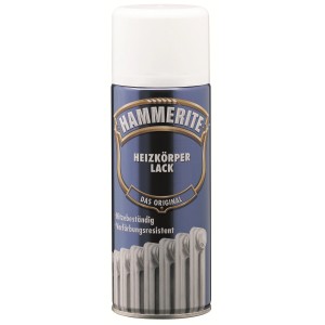 Hammerite Heizkörperlack Spray, weiß seidenmatt, 400ml Dose. Für hitzebeständige Lackierungen.