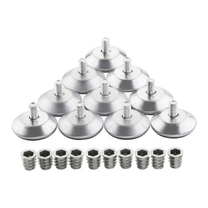 SOTECH 10er Set Verstellfüße MOBILIA Ø39 mm M8x14 inkl. Einschraubmuffen