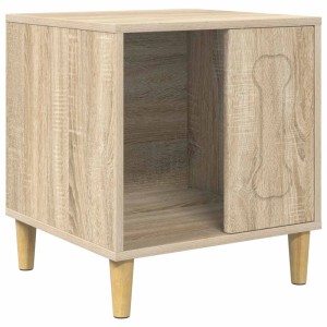 vidaXL Hundehütte Sonoma, 44x42x49 cm, Holzwerkstoff mit Knochen-Motiv