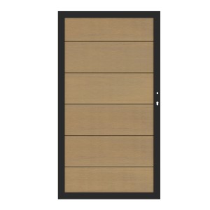 Tor System WPC Platinum XL 98 x 180 cm Lärche-Anthrazit