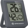 BRESSER Thermo-Hygrometer in Grau zeigt Temperatur 26.9°C und Luftfeuchtigkeit 42% mit Smiley.